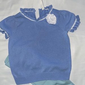 Janie and Jack Ruffle Trim Sweater